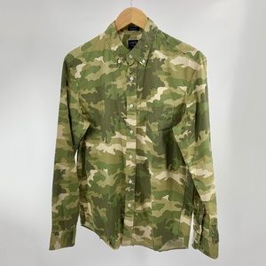 J. Crew Camouflage Flex Button Down Men’s Shirt